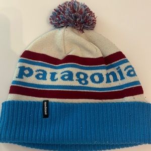 Vintage Wool Patagonia Ski Hat with Pom.
